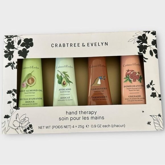 Crabtree & Evelyn NIB Set of 4 0.9oz Hand Therapy Lotion - Picture 2 of 8